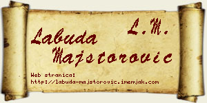 Labuda Majstorović vizit kartica